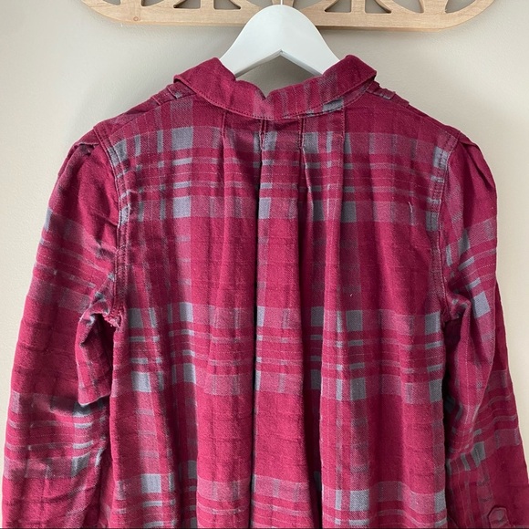 Free People Baby-Blues Paid Tunic Red Sz XS - Picture 11 of 13